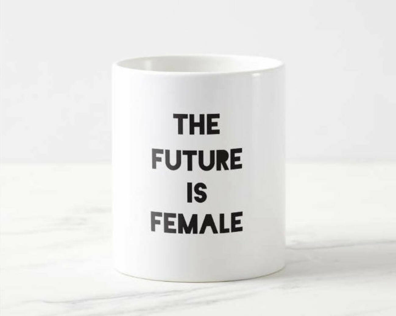 Mug with a message, feminism. Etsy.
