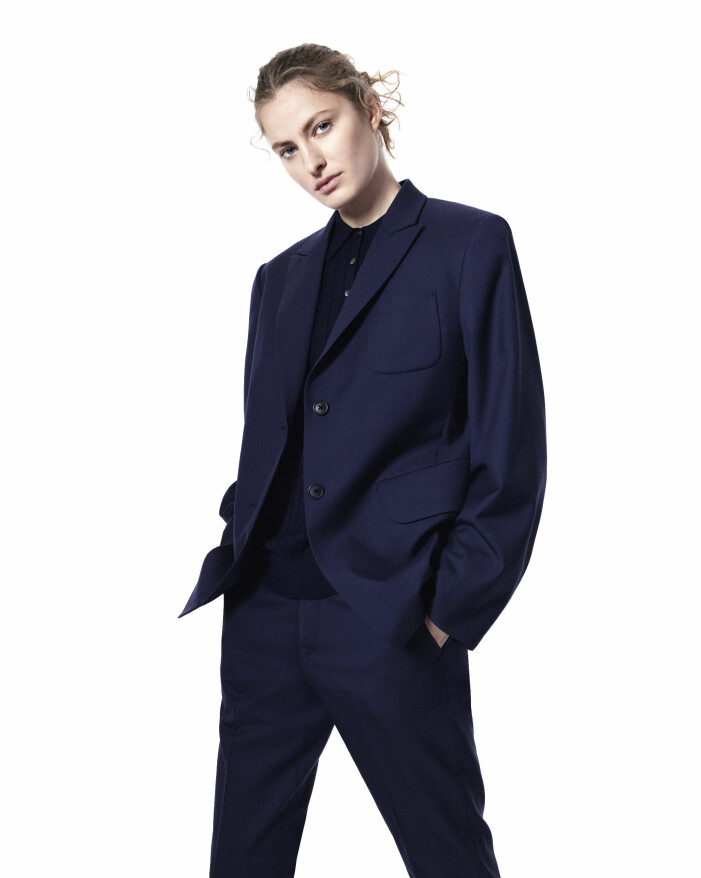 Blå kostym från +J Jil Sander och Uniqlo