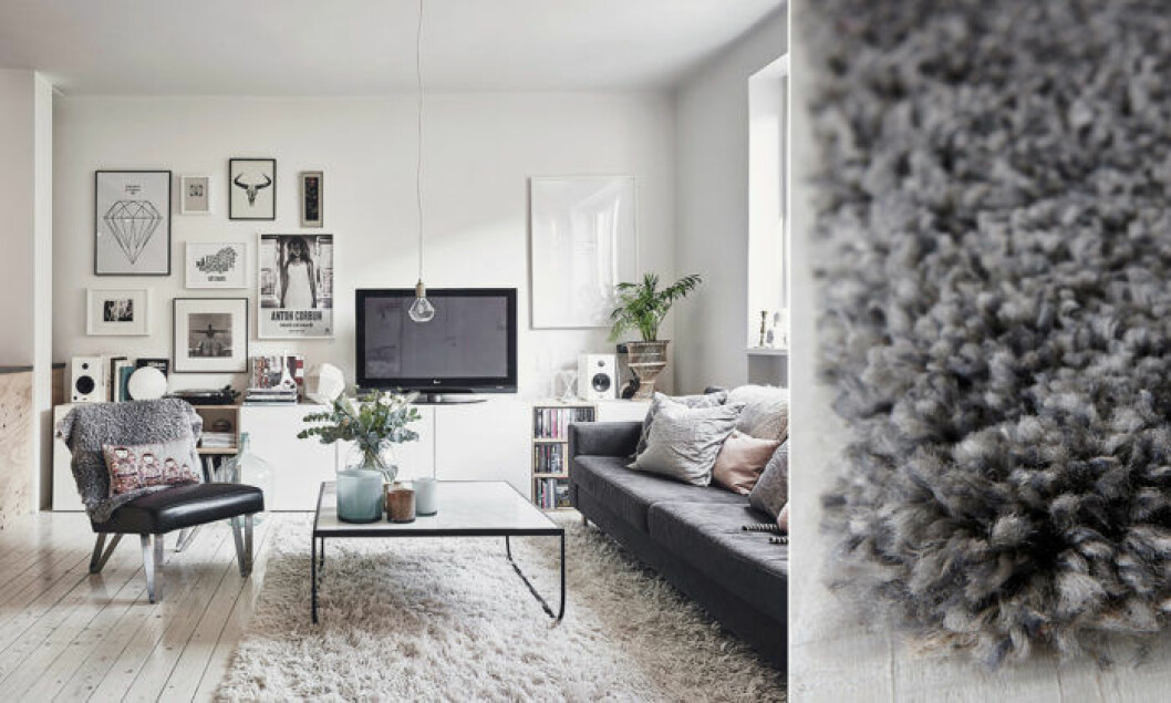 Foto: <a href="http://www.andersbergstedt.com/" target="_blank" rel="noopener">Anders Bergstedt</a> för <a href="http://entrancemakleri.se/" target="_blank" rel="noopener">Entrance Mäkleri</a> / <a href="http://www.ellos.se/ellos-home/ryamatta-marrakesh-o-200-cm/450046?N=1z141w5Z1z141ll&Ns=RankValue3%7C1&Nao=42&selArt=830790&pr=0B1C2S3T" target="_blank" rel="noopener">Ellos</a> ryamatta-skotsel-rengoring-flackar
