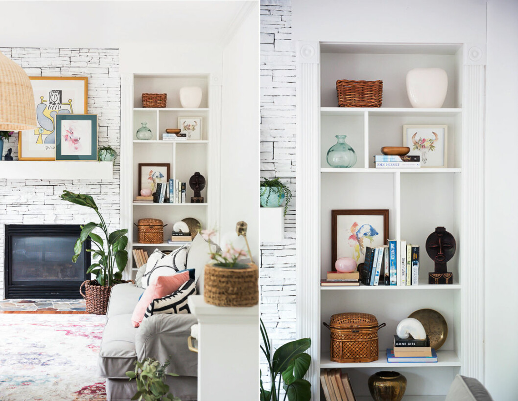 Foto: <a href="http://placeofmytaste.com/billy-bookcase/" target="_blank" rel="noopener">Place of my taste</a> Vit platsbyggd hylla