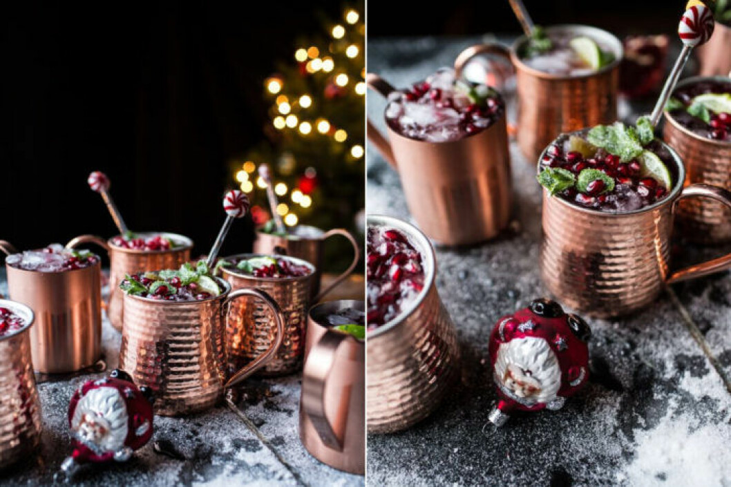 Foto: <a href="https://www.halfbakedharvest.com/pomegranate-peppermint-moscow-mules-video/" target="_blank" rel="noopener">Half baked</a>