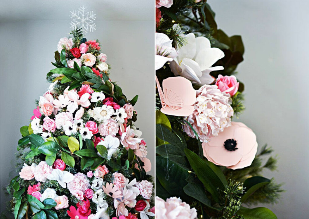 Foto: <a href="http://littleinspiration.com/2016/11/diy-floral-christmas-tree.html" target="_blank" rel="noopener">Little inspiration</a>