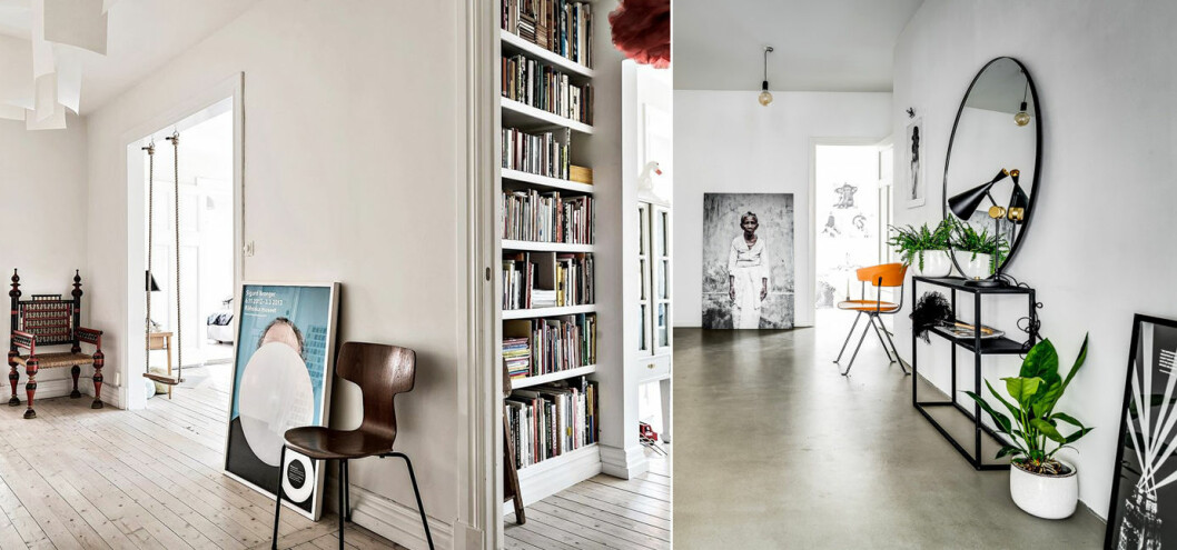 Foto: Alen Cordic Styling: By Bon Interior för <a href="https://www.instagram.com/bjurfors_goteborg/" target="_blank" rel="noopener">Bjurfors</a>/mäklare: Charlotta Lenhammar / Foto: Henrik Nero Styling: Stylingbolaget för <a href="https://www.notar.se/kontakta-oss/kontor/20391/maklare-vasastan" target="_blank" rel="noopener">Notar</a>/mäklare: Michel Kara Stora tavlor placerade på golvet