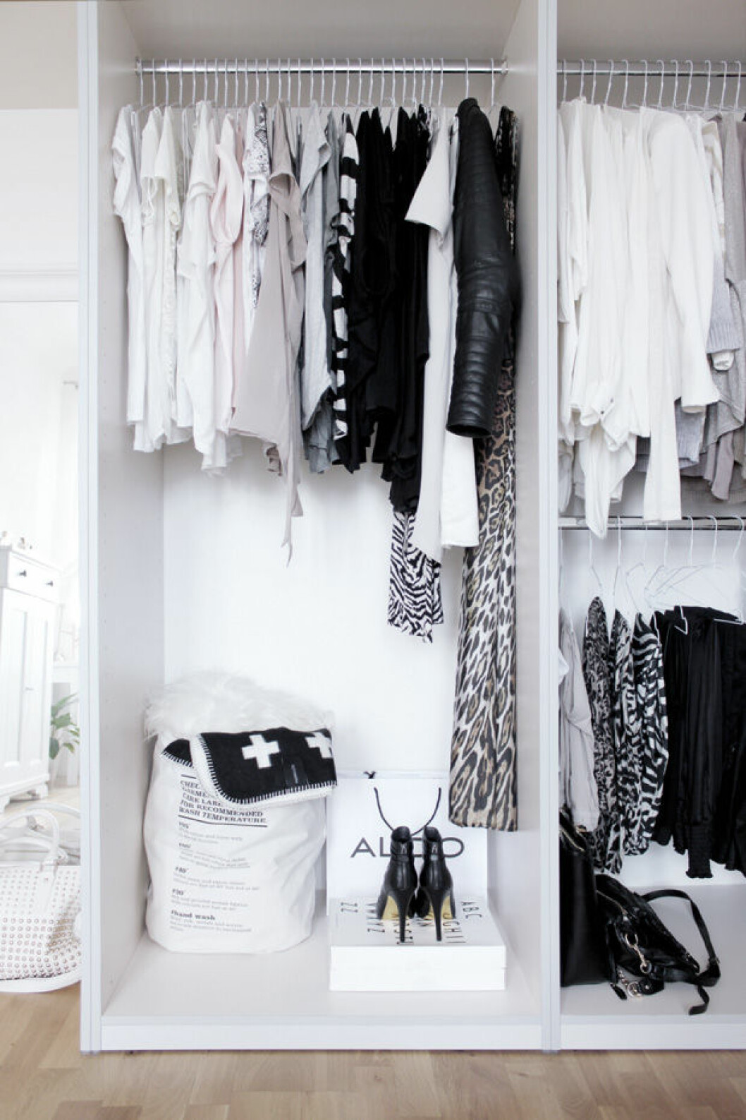 Välorganiserad garderob