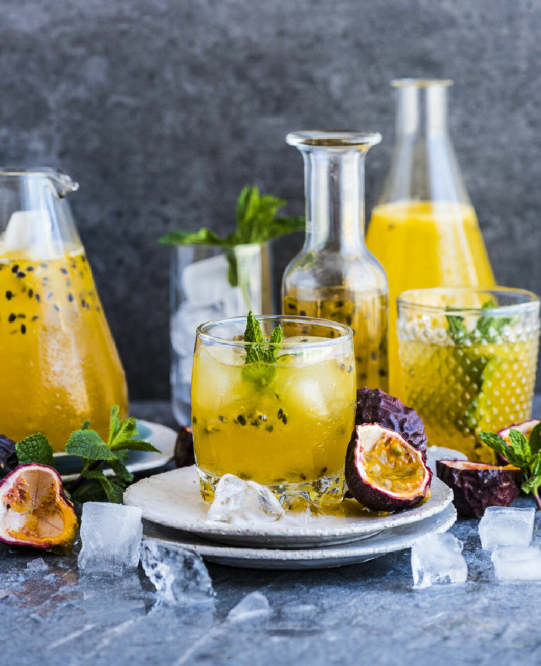 Champagnedrink med passionsfrukt. Champagnedrink med passionsfrukt.