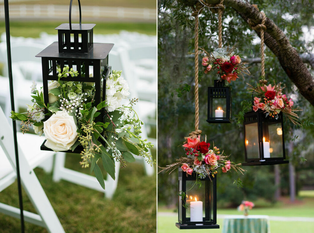 Foto via: <a href="http://www.storytellersevents.com/blog/a-castle-cliff-estate-wedding-sedalia-colorado-wedding-planners/" target="_blank" rel="noopener">Storytellers event</a> / <a href="http://www.cuteweddingideas.com/wedding-ideas-best-photos/" target="_blank" rel="noopener">Cute wedding ideas</a> Träd lyktor