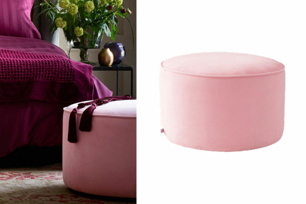 Rosa sittpuff Paris från Jotex