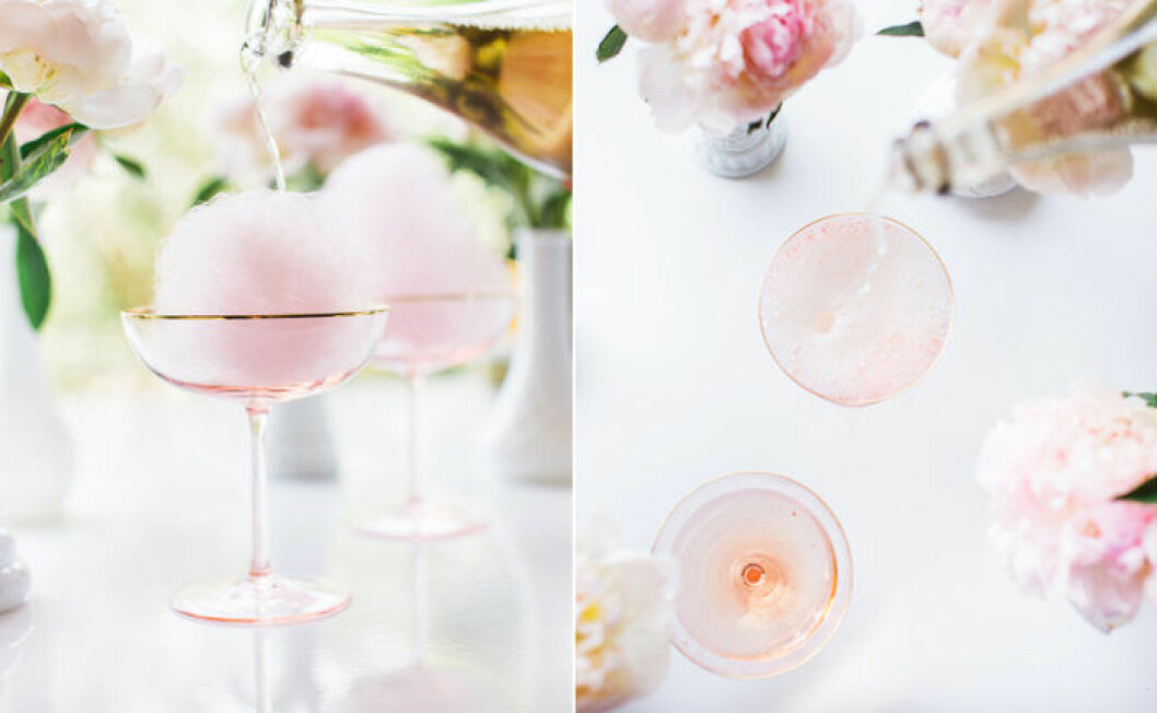 Foto: <a href="https://laurenconrad.com/blog/2015/06/lovely-libations-cotton-candy-champagne-cocktail/" target="_blank" rel="noopener">Lauren Conrad</a> Drink med sockervadd.