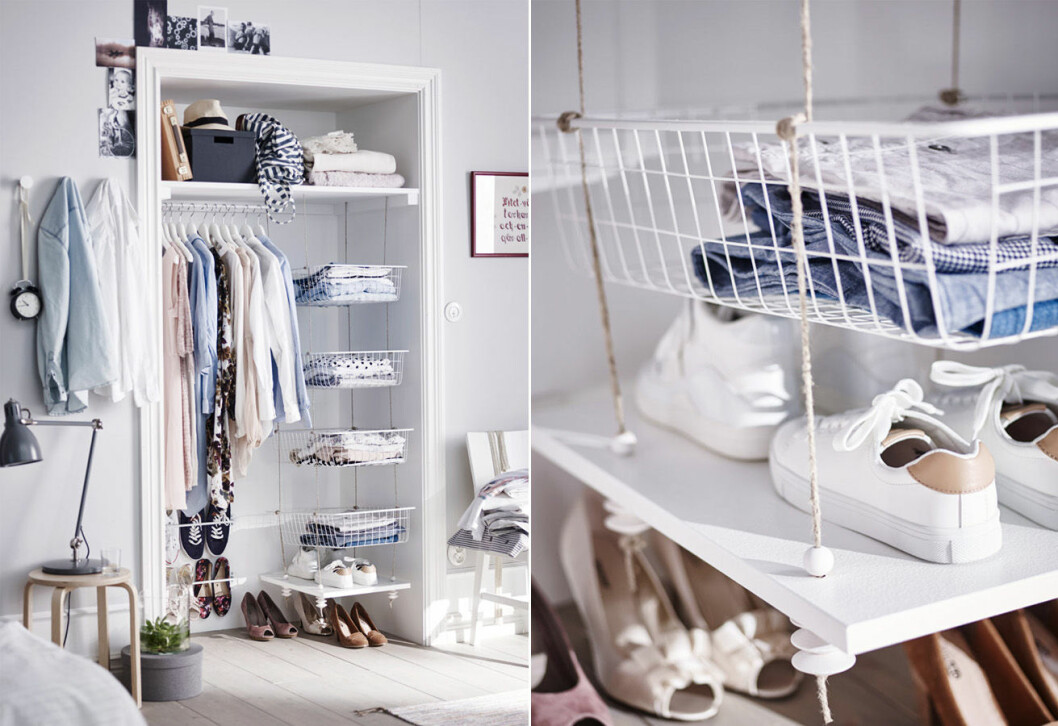 Foto: <a href="http://livethemma.ikea.se/nyhet-kubbis-sommarhang/" target="_blank" rel="noopener">Ikea Livet hemma</a> Smart garderobsförvaring