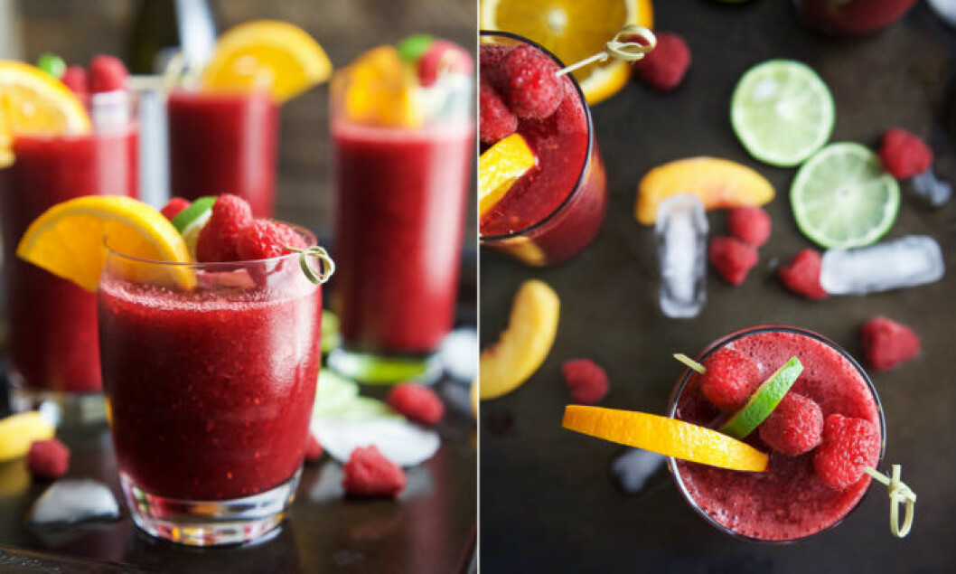 Foto: <a href="http://www.joyfulhealthyeats.com/frozen-raspberry-peach-sangria/" target="_blank" rel="noopener">Joyful healthy eats</a>