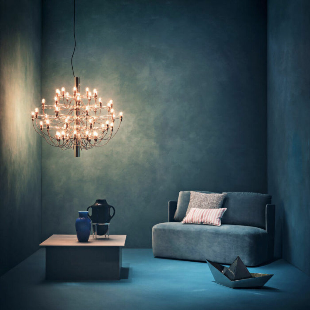 Foto: <a href="http://www.flos.com/en/home" target="_blank" rel="noopener">Flos</a> Ljuskronan 2097 av Sarfatti