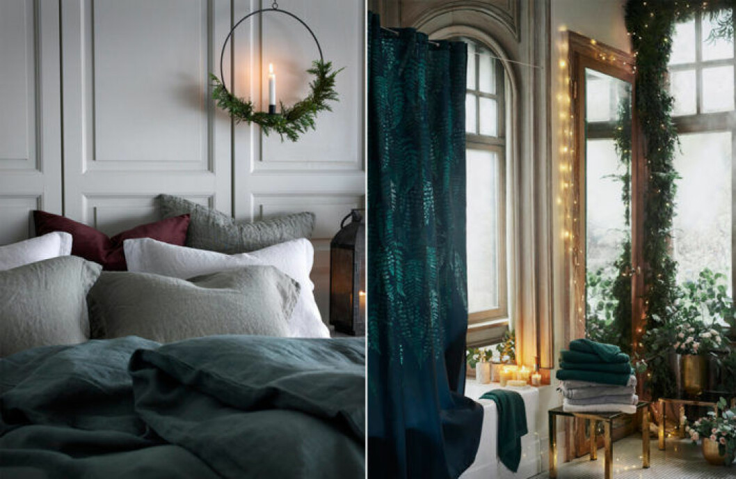 Foto: Ellos Home / H&M Home Dekorera med gröna detaljer.