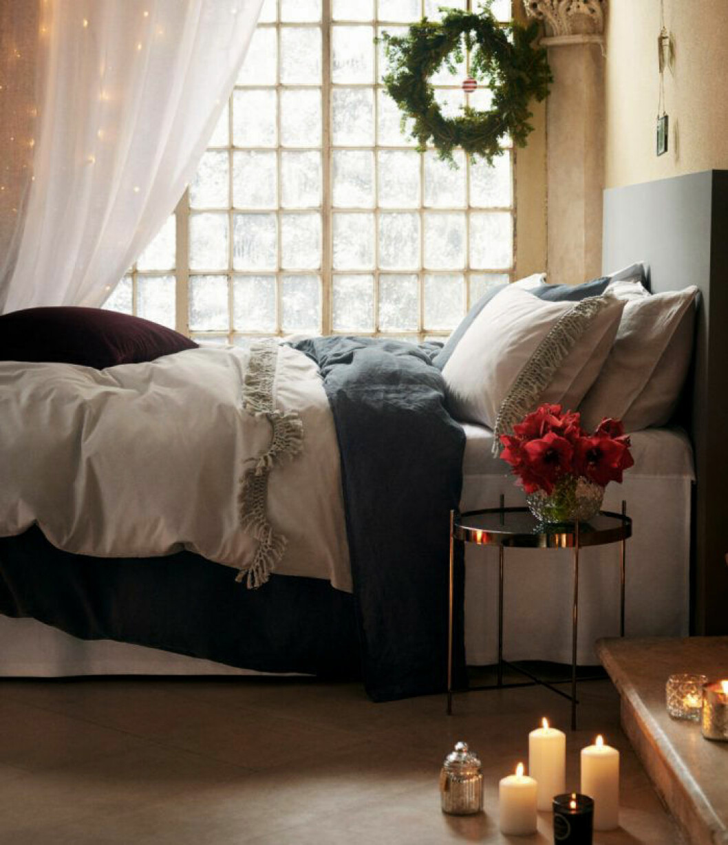 Foto: H&M Home Sovrum med julkänsla