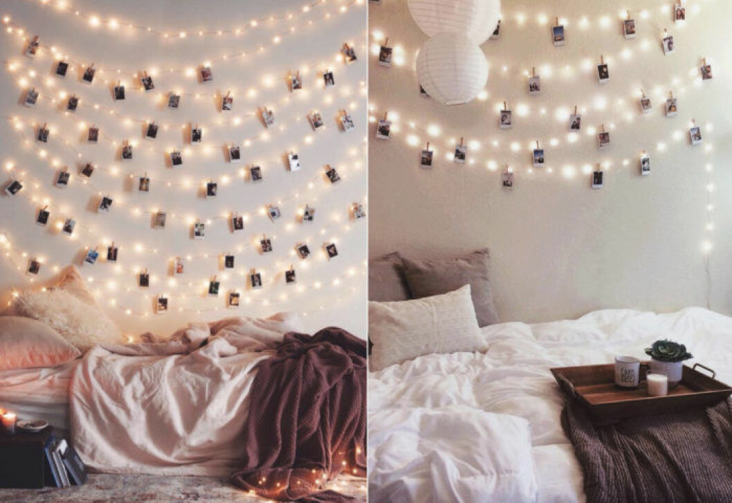 Foto via: <a href="http://makersrowe.tumblr.com/post/135319444546/happy-holidays" target="_blank" rel="noopener">Makers rowe</a> / <a href="https://www.instagram.com/p/BBOSI7yMdFi/" target="_blank" rel="noopener">Urban outfitters</a> 07. ljusslingor-sovrum
