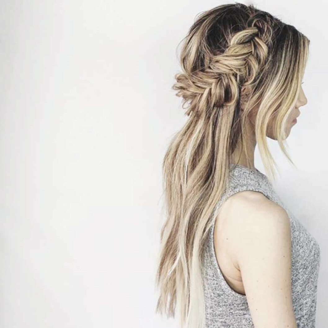 Foto via: <a href="http://www.cutypaste.com/tag/hair-inspiration/" target="_blank" rel="noopener">Cuty Paste</a> Fläta som ser ut som en krans på håret