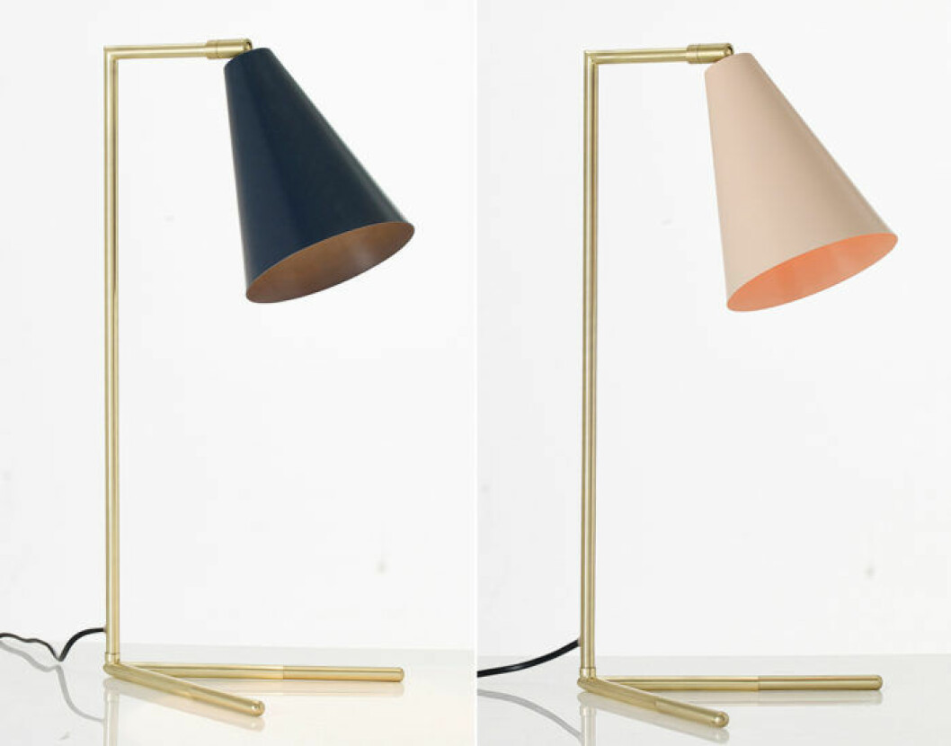 Lampor med mässingsfot från Ellos Homes vintagekollektion
