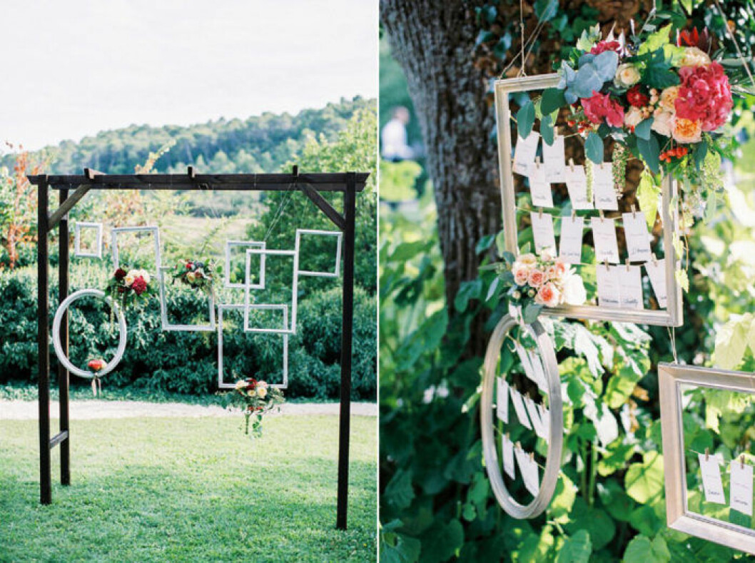 Foto via: <a href="http://www.frenchweddingstyle.com/wedding-chateau-de-robernier-provence/" target="_blank" rel="noopener">French wedding style</a> Tommar ramar, bröllopsdetaljer, sommarbröllop.