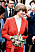 Diana i röd kavaj 1981.