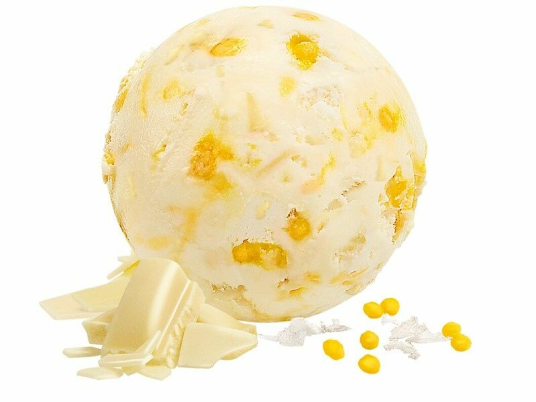 kulglass Vit choklad och salt citron