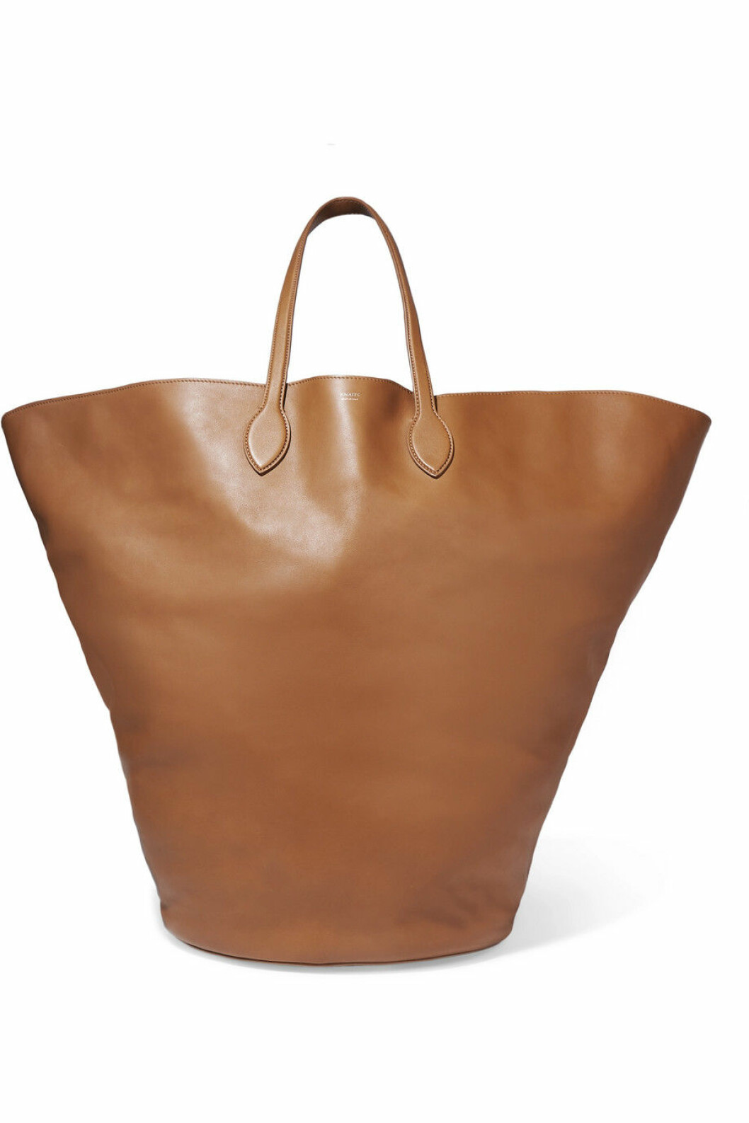 Stor brunbeige väska från Khaite via Net-a-porter.