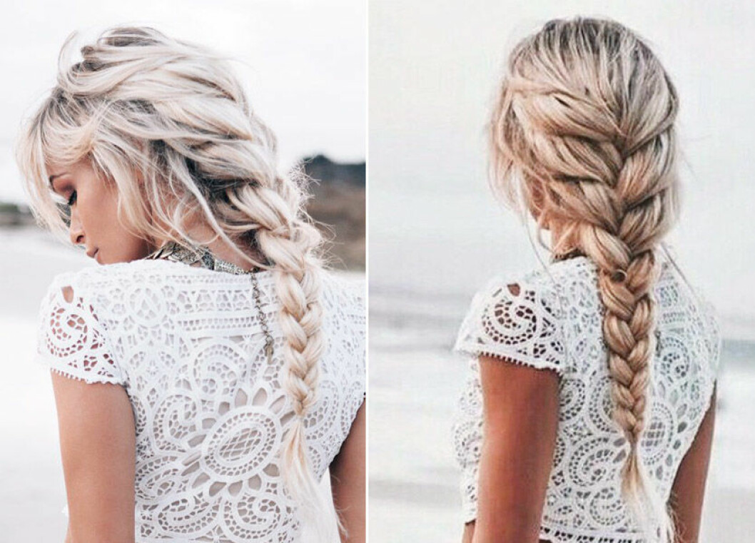 Foto via: <a href="http://www.hairsilver.com/2015/07/30-messy-braid-hairstyles-that-you-will-love/" target="_blank" rel="noopener">Hair Silver</a> Helfläta