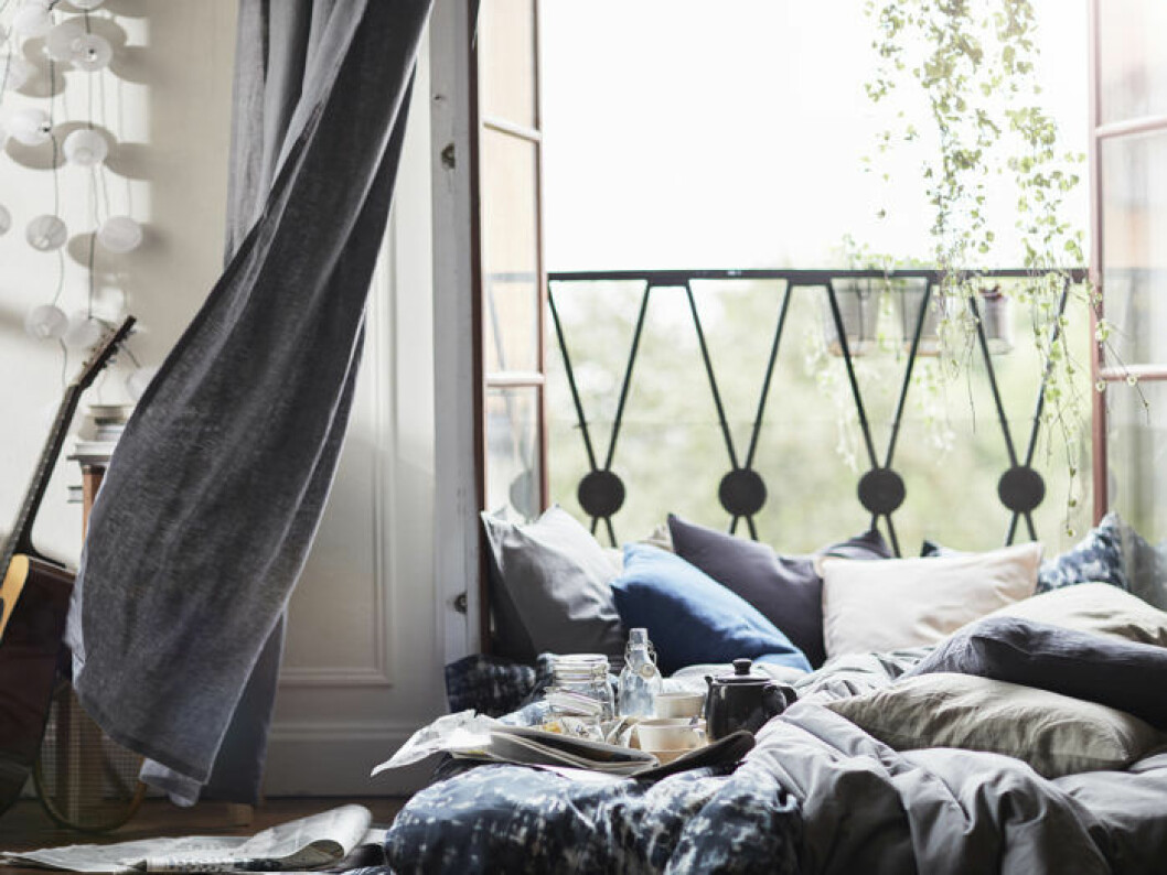 Mysig balkongbäddning. Ikeas sommarnyheter 2018.