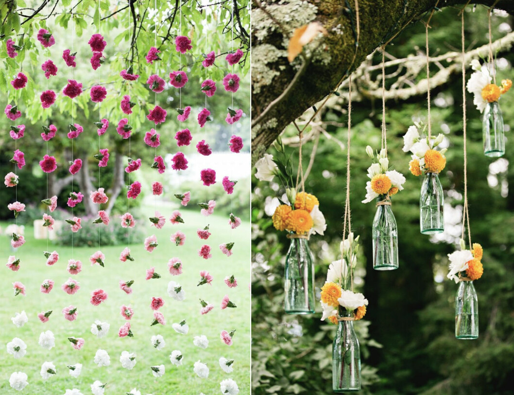 Via: Brit + Co Girlanger av blommor