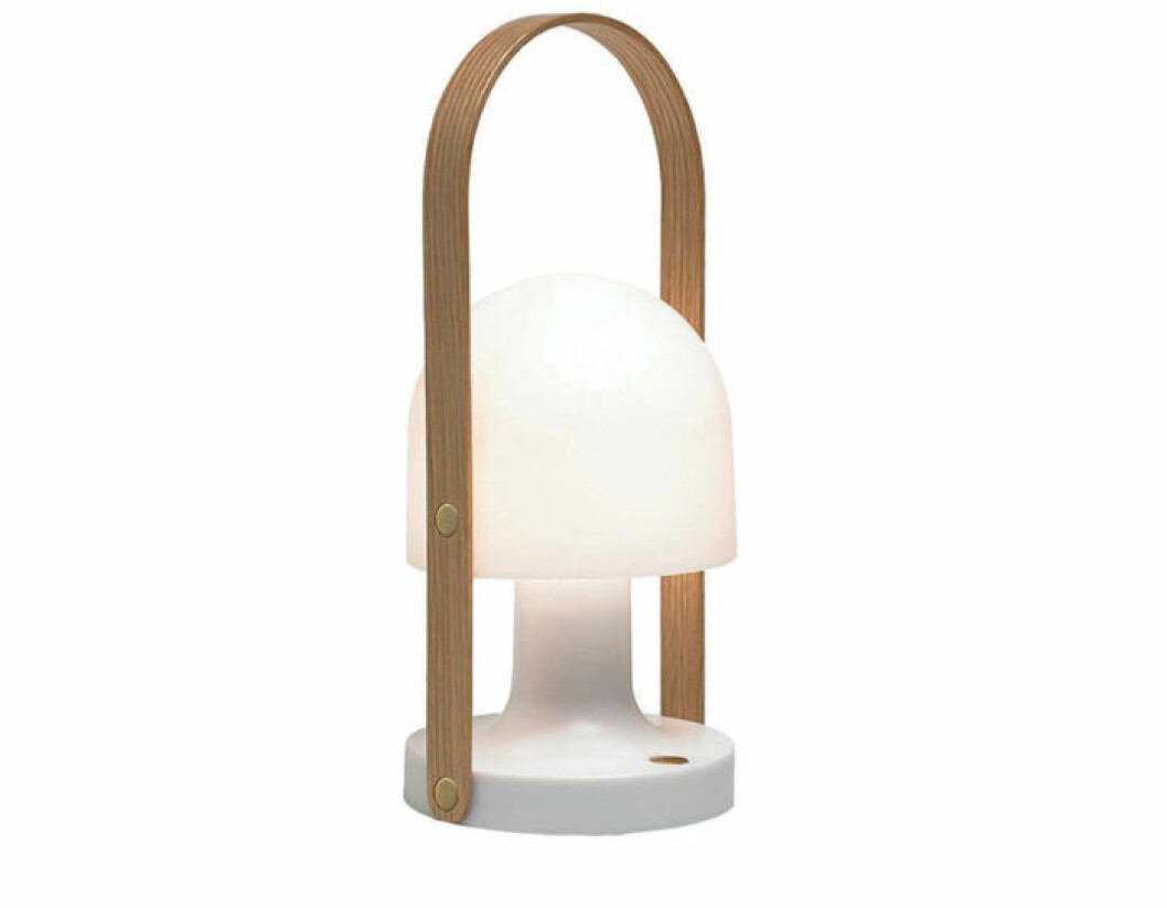 Bärbar lampa som är uppladdningsbar.