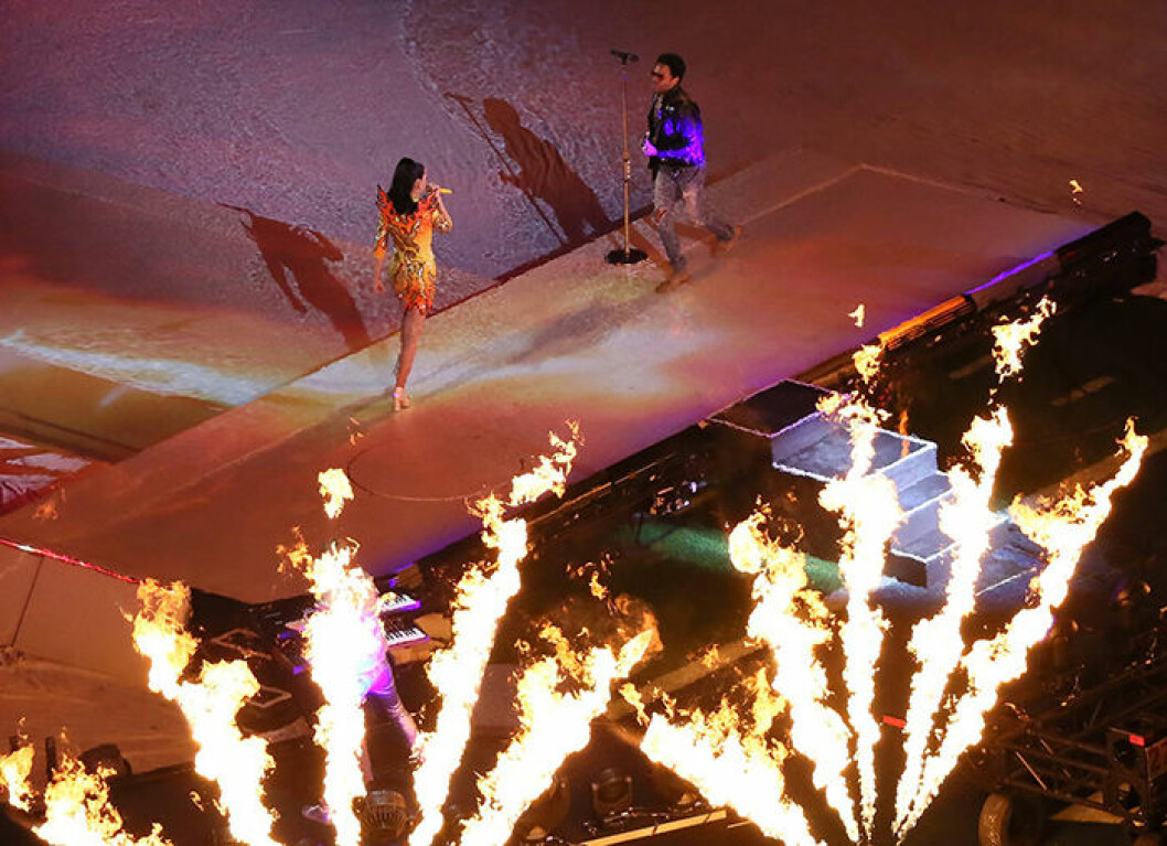 Halbzeitshow mit Katy Perry und Lenny Kravitz - Super Bowl XLIX, Seattle Seahawks vs. New England Pa