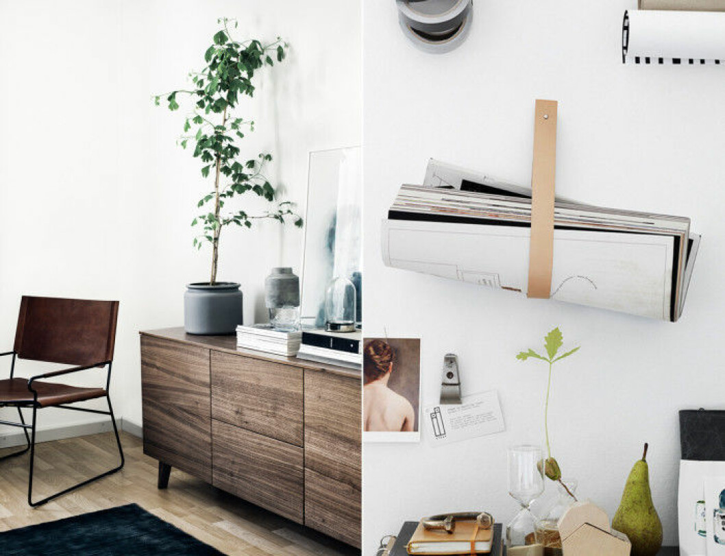 Via: <a href="http://www.myscandinavianhome.com/2015/07/a-finnish-home-in-striking-charcoal.html" target="_blank" rel="noopener">My Scandinavian Home</a> / <a href="http://www.redonline.co.uk/interiors/homeware/home-trends/desk-accessories-to-make-monday-bearable" target="_blank" rel="noopener">Red</a> 17. leather-details