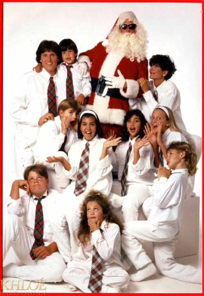 Familjen Kardashians julkort 1992