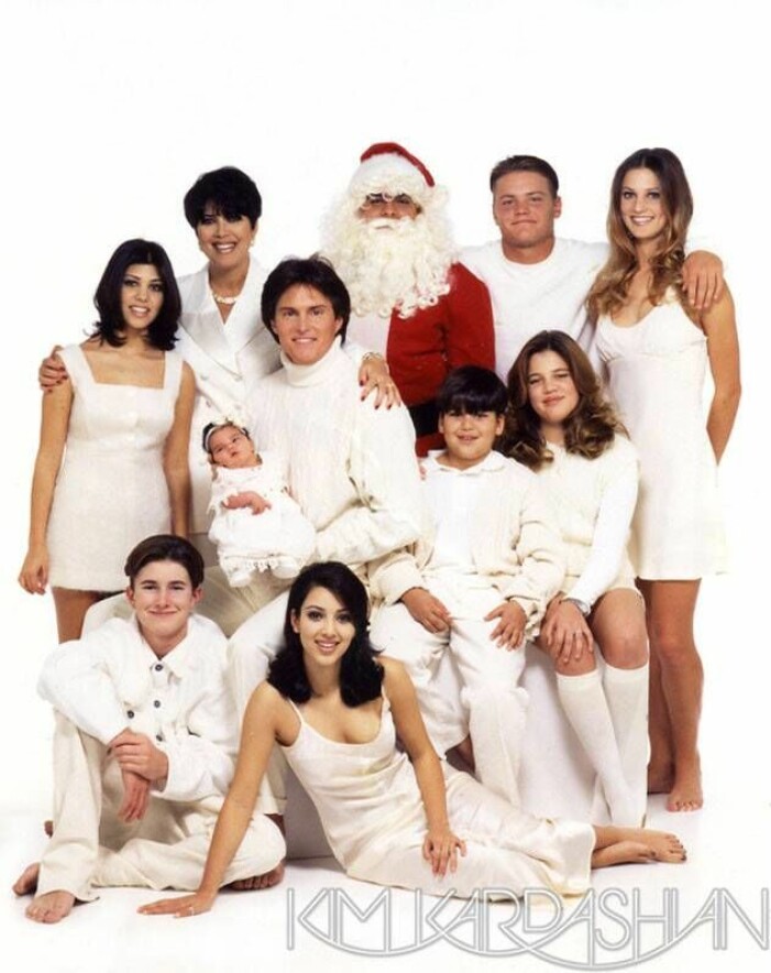 Familjen Kardashians julkort 1995
