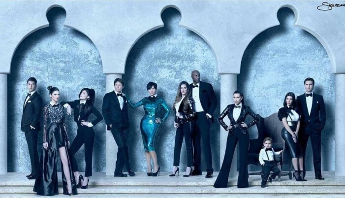 Familjen Kardashians julkort 2011