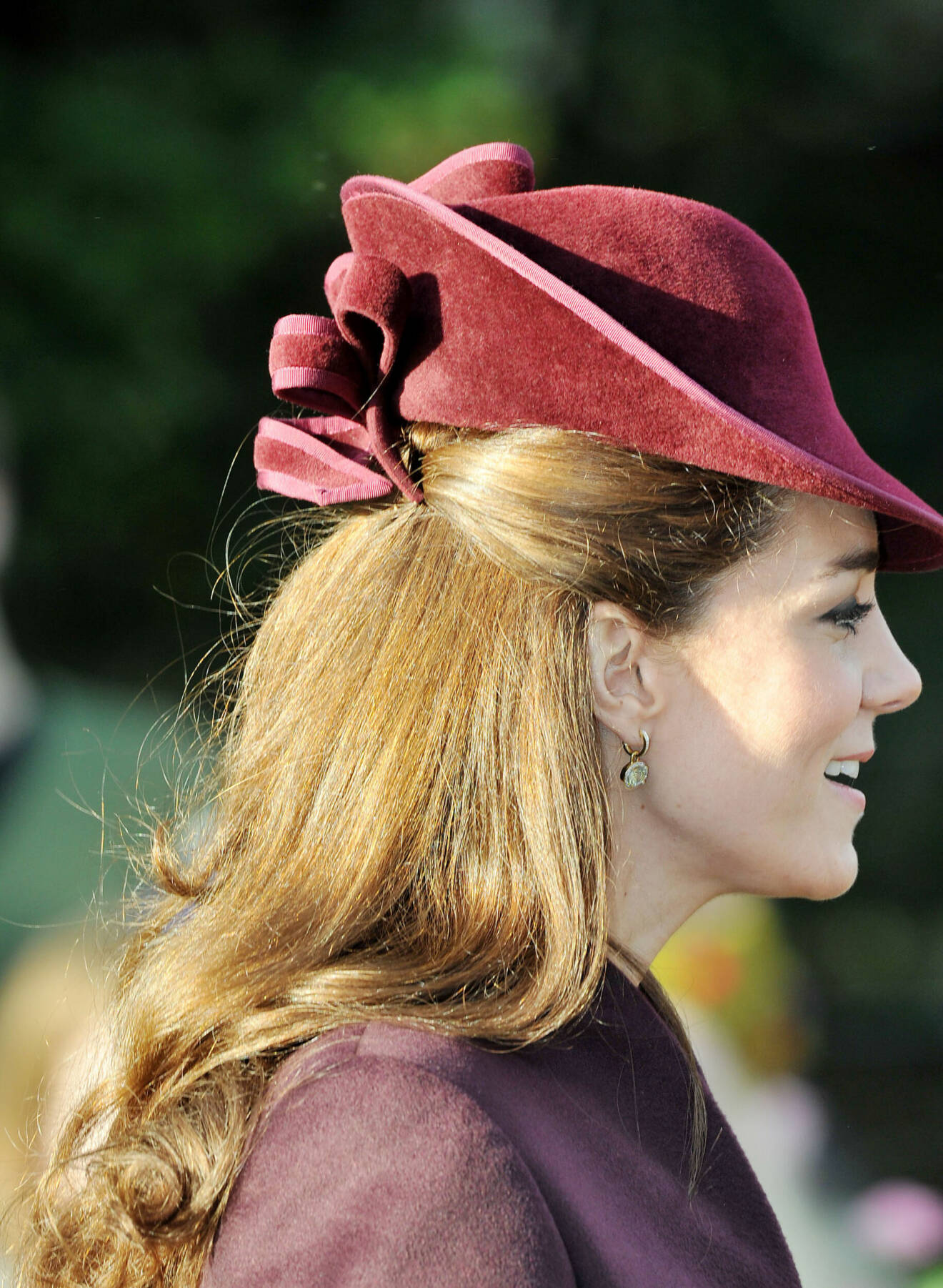 Kate Middleton vid kungafamiljens julfirande 2011.