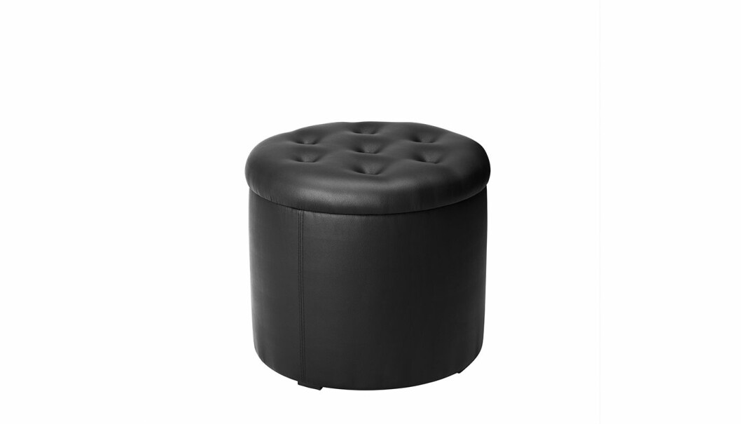 Sittpuff med förvaring från Bea Åkerlunds kollektion för Ikea.