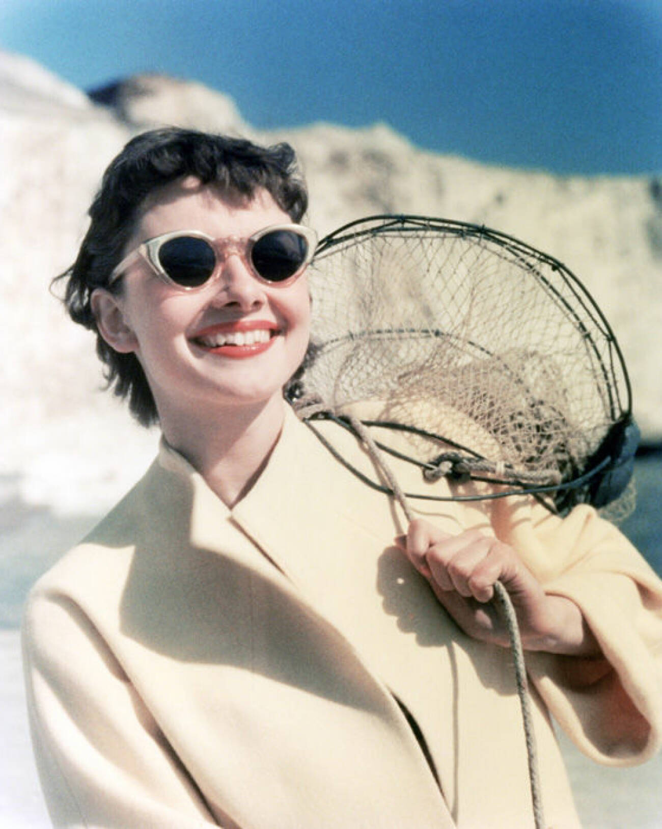 Audrey Hepburn i solglasögon under 50-talet