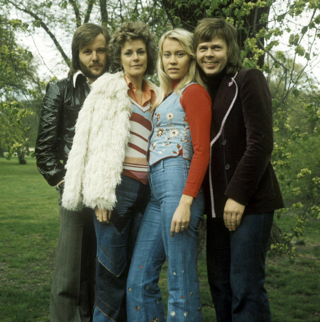 ABBA i en park.