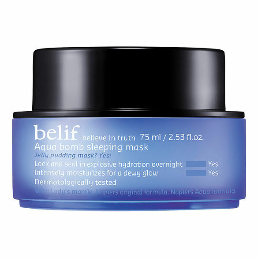 Belifs <em>Aqua bomb</em> är en läskande fuktbomb. Belifs Aqua bomb