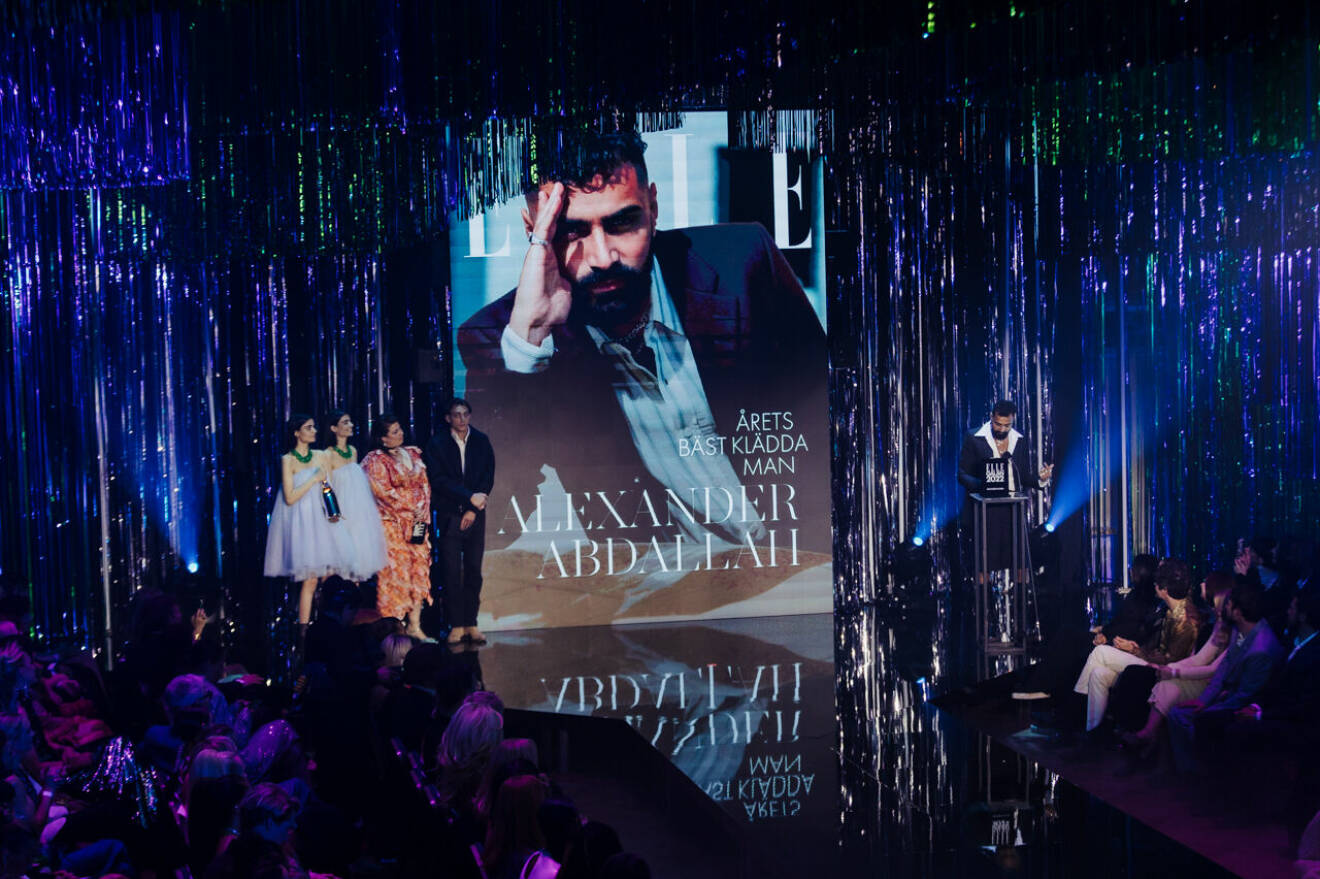 ELLE-galan 2022, Alexander Abdallah utsågs till Årets bäst klädda man.