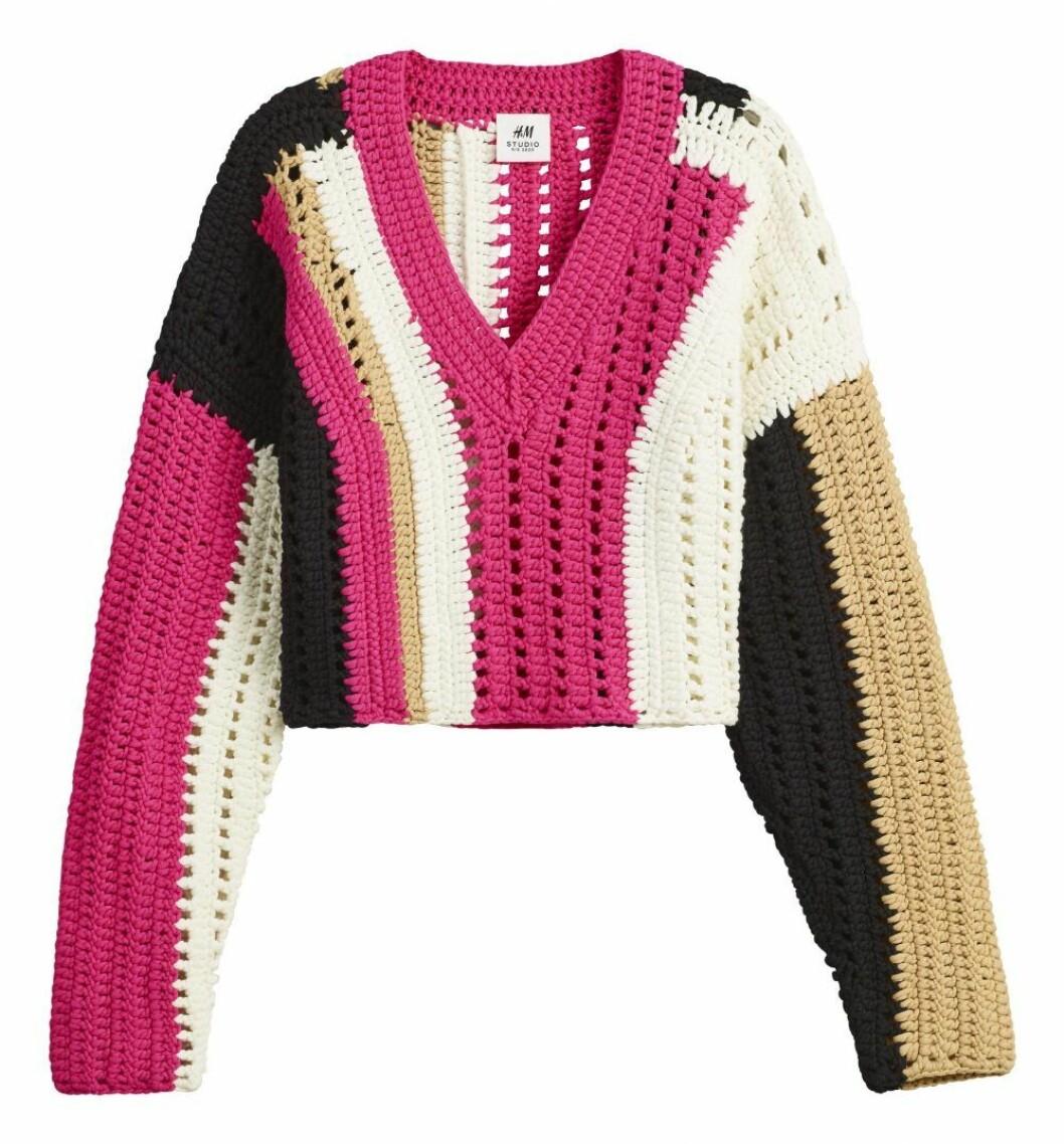 Virkad tröja från H&M Studio SS20