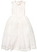 vit klänning från hm x simone rocha