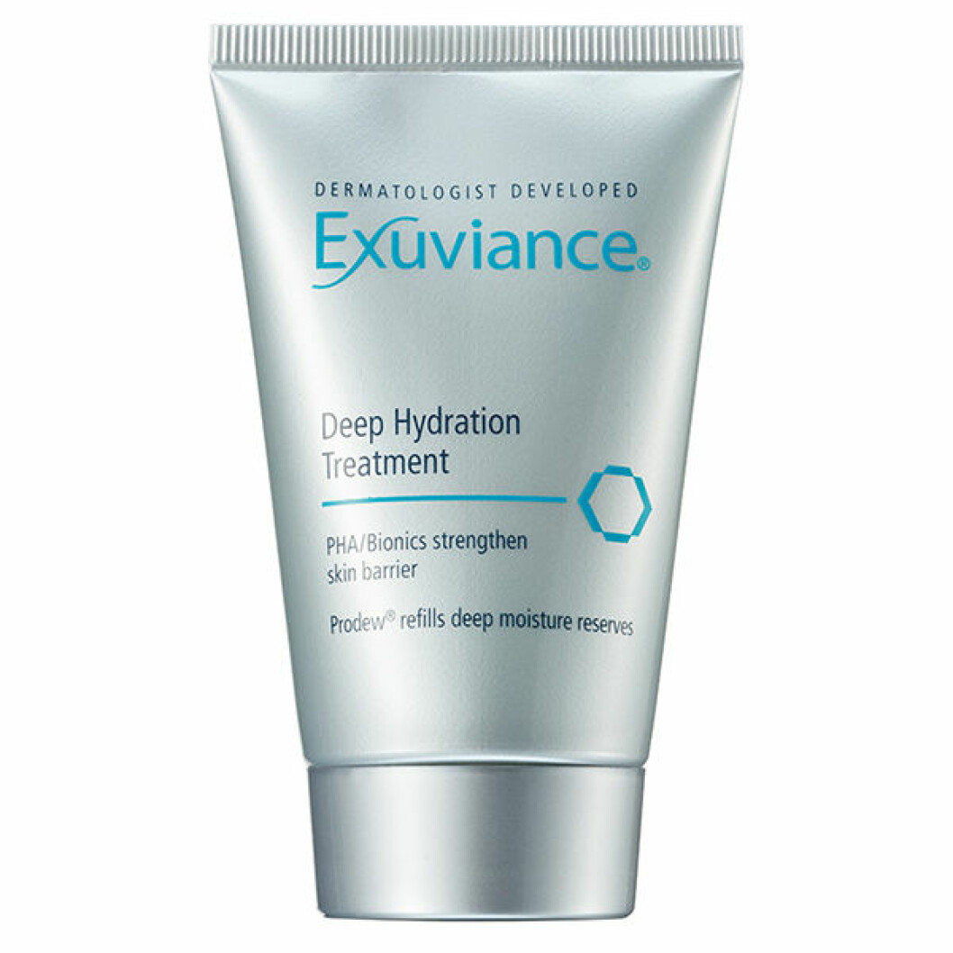 Det pratas om den effektivt djupverkande och fuktgivande ansiktsmasken Deep hydration treatment från Exuviance