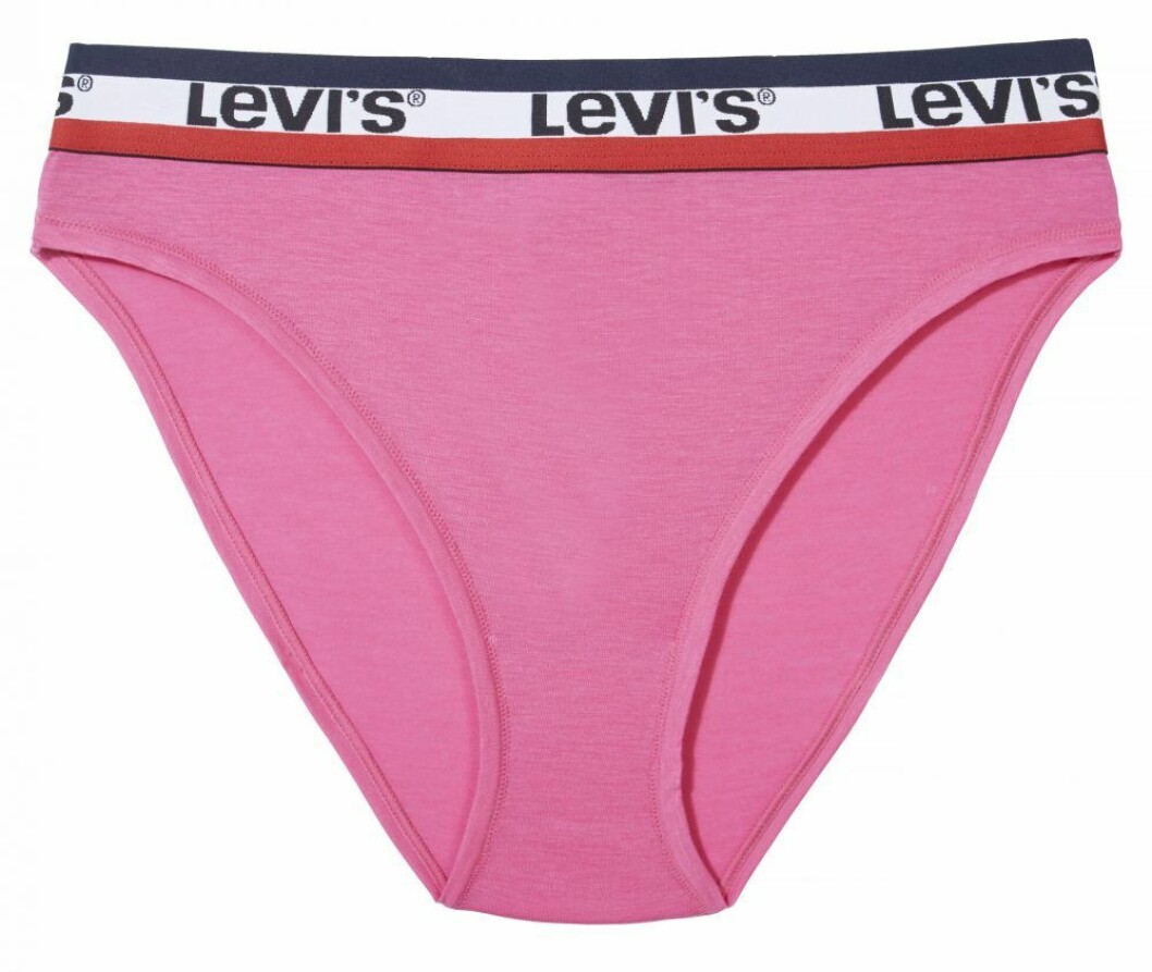 Rosa trosan high rise brief från Levi’s®.
