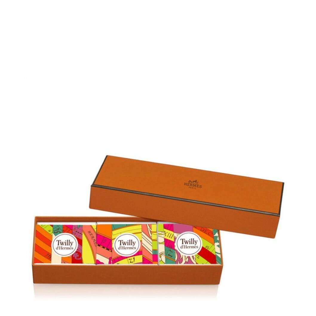 Exklusivt set med tre tvålar från Hermes.