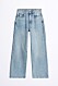 Ljusa jeans med vida byxben från Gina Tricot.