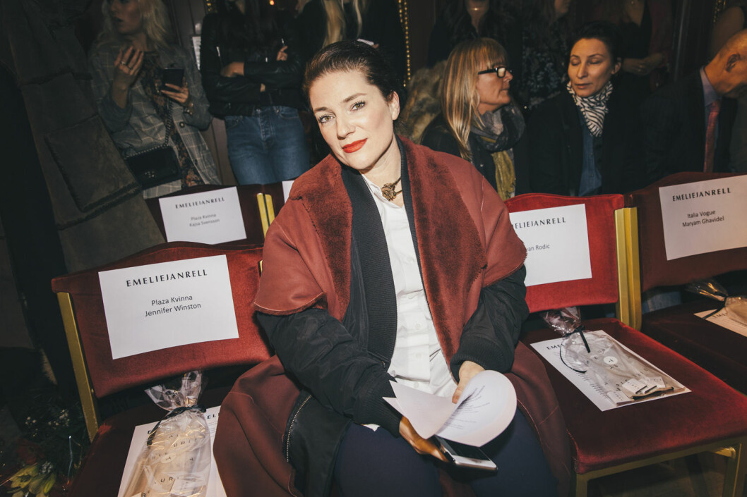 Maria Lindholm på Fashion Week.