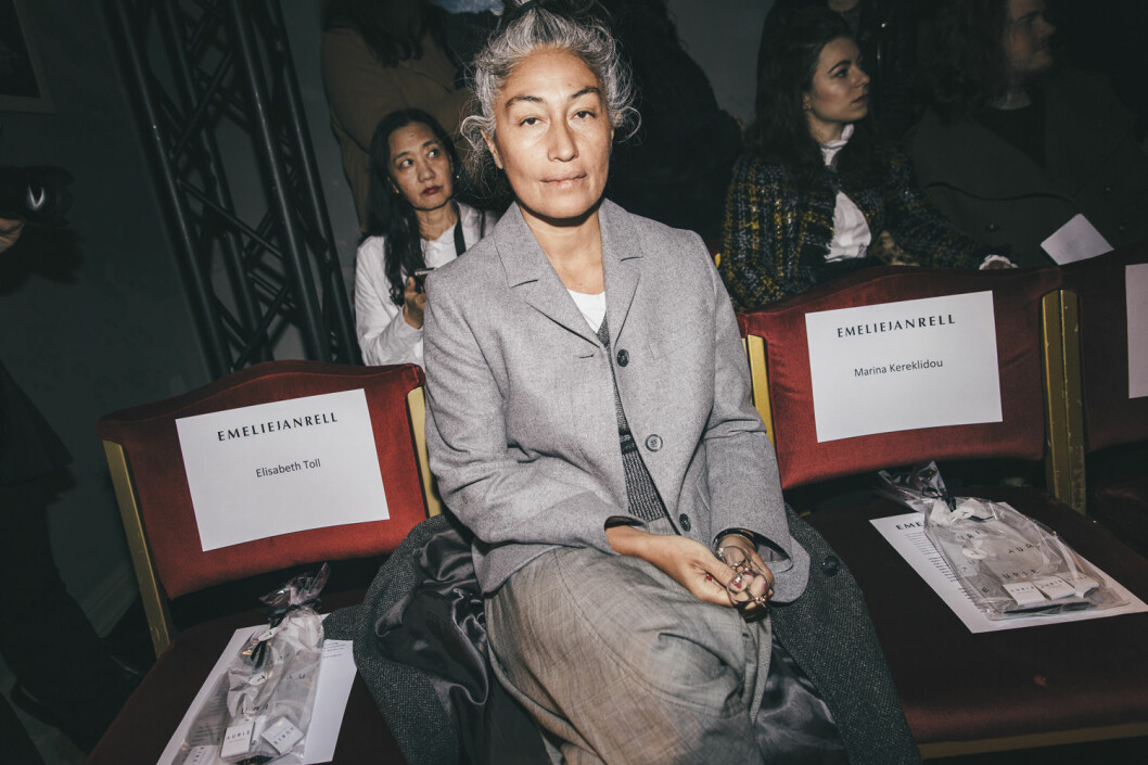 Maria Montti på Fashion Week.