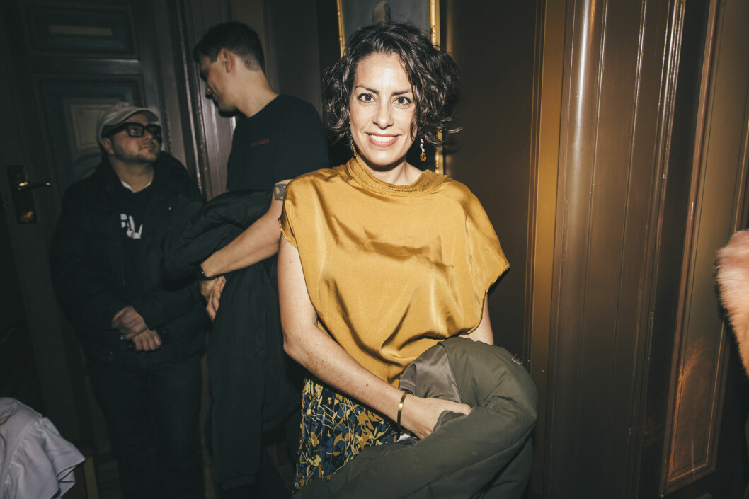 Nina Campioni på Fashion Week. 