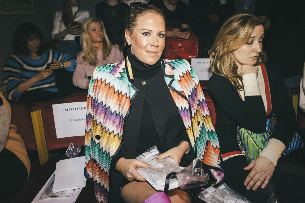 Susanne Histrup och Martina Bonnier på Fashion Week. 