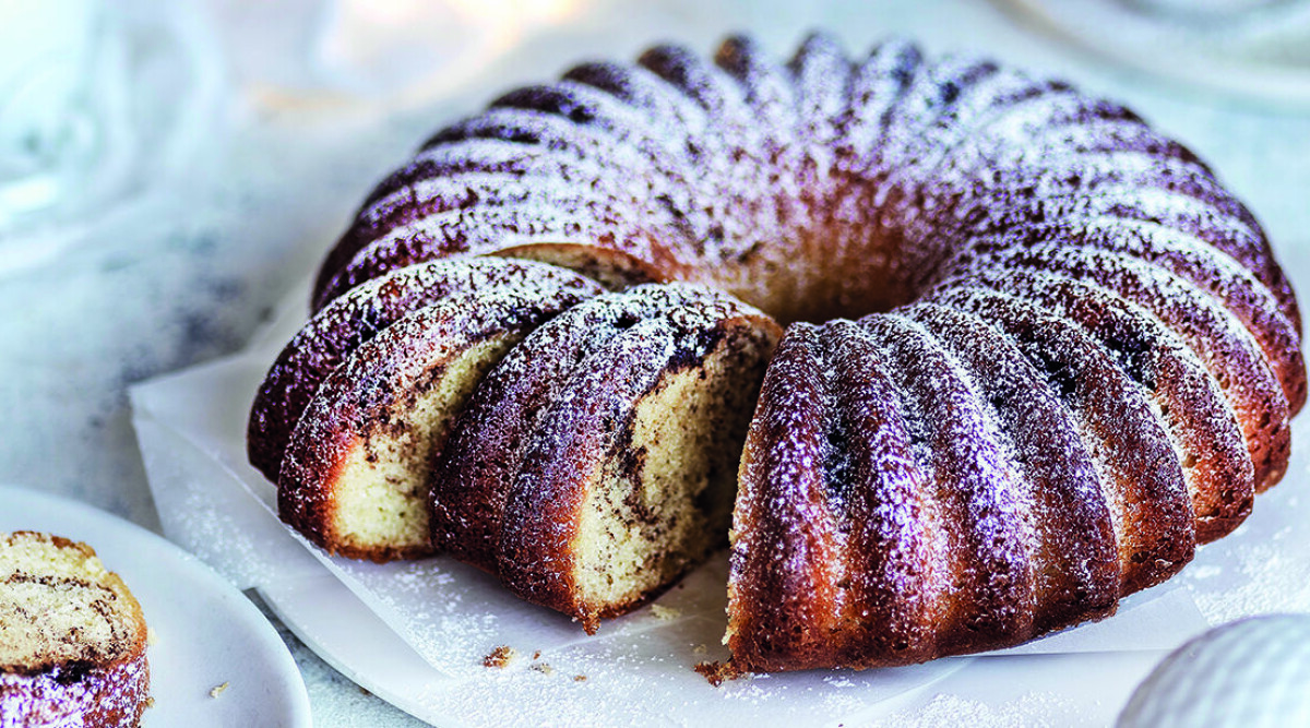 Vaniljkaka med kanelrippel